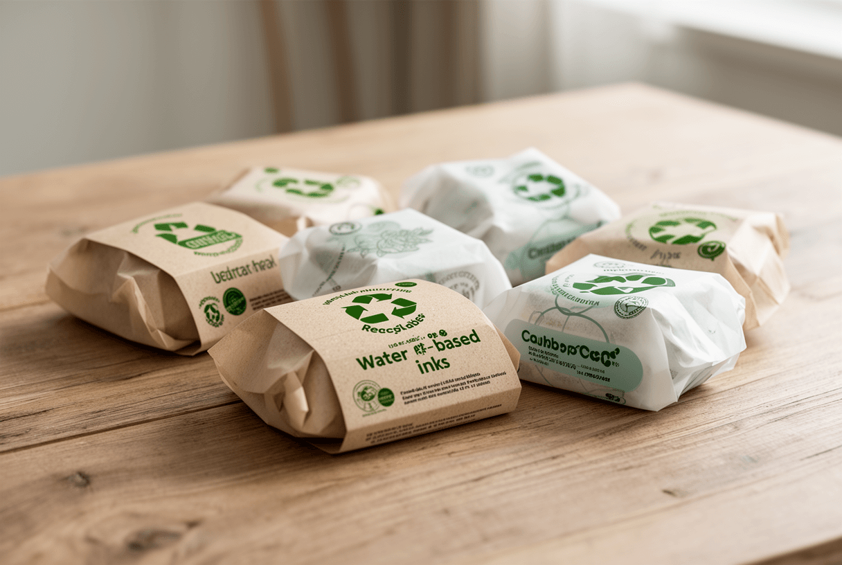 bonbons publicitaires en emballage papier recyclable personnalisé
